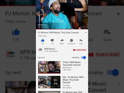 Pj Morton- First Began Tiny Desk❤️