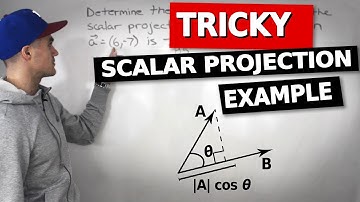 MCV4U - Tricky Scalar Projection of Vectors Example - Grade 12 Calculus and Vectors