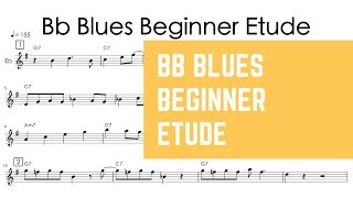 Easy Bb Blues Solo Example for Alto Saxophone and Other Instruments | Jazz Tutorial