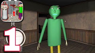 Scary Ice Baldi School Education Gameplay Walkthrough || Playing as Baldi In Granny Haunted House screenshot 5