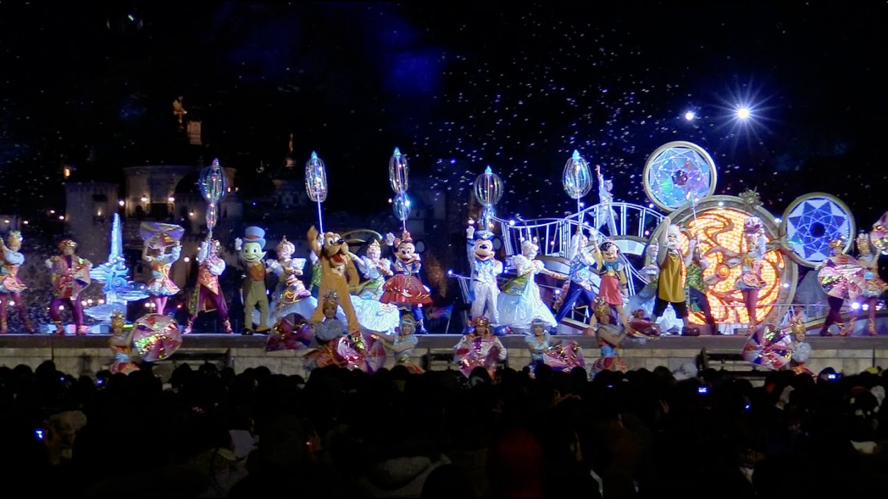 【保存版・夜回】TDS　クリスタル・ウィッシュ・ジャーニー～シャイン・オン！（2017.1.15  17:27）