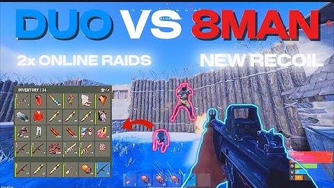 DUO vs 8MAN on Wipe Day - Rust Console Edition 