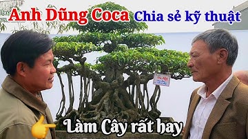 Anh Dũng Coca chia sẻ rất chân thành với những người yêu cây tại làng nghề Xuân Ninh