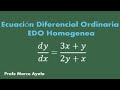 2.  EDO Homogenea ejercicio 2