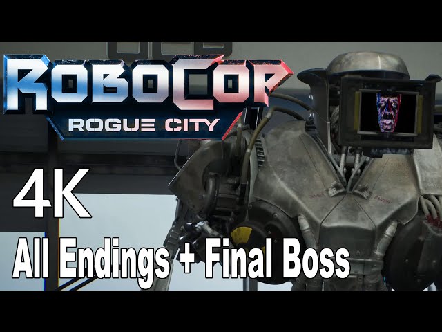 RoboCop Rogue City All Endings and Final Boss 4K - YouTube
