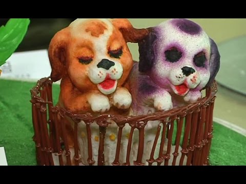Candy and Sweets Sculpture Exhibition Opens in Pyongyang celebrated renowned