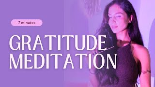 7-Minute Morning Gratitude Meditation | Calm Your Nervous System & Raise Your Energy 💜✨