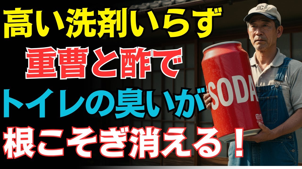 【衝撃】トイレの臭い、便器に『これ』を入れるとほぼ消せます。じめじめした排水口のニオイも改善。高齢者も驚いた簡単黄金比率を大公開