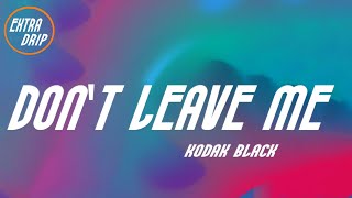 Kodak Black - Don't Leave Me (Lyrics)