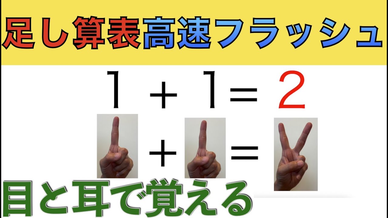 足し算表で高速フラッシュ 指と耳と目で記憶 Youtube 足し算表で高速フラッシュ 指と耳と目で記憶 Youtube
