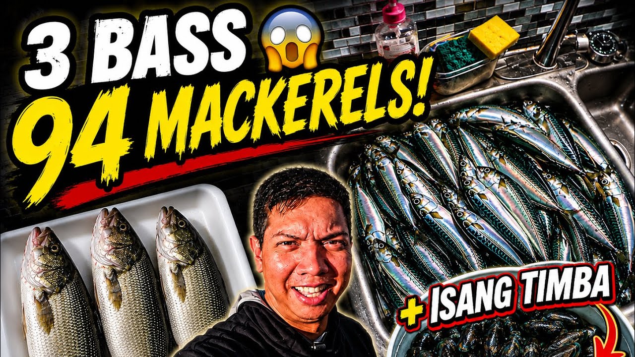 94 Mackerels + 3 Bass😱! Sobrang daming huli pt. 2| Canada Fishing #pinoy #pinoycanada
