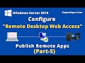 Configuring Remote Desktop Web Access In Server 2019