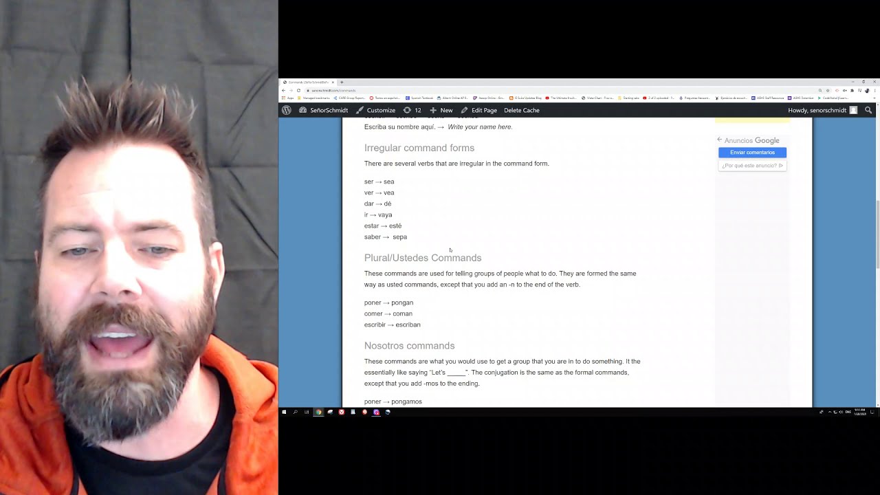 Commands | SeñorSchmidtSeñorSchmidt