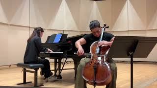 A. Dvorak - Concerto in B minor op. 104. I Allegro. Lais Tavares, Cello & Ruoting Gang, piano.