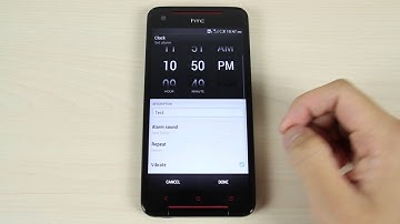 How to set the alarm on HTC Butterfly S