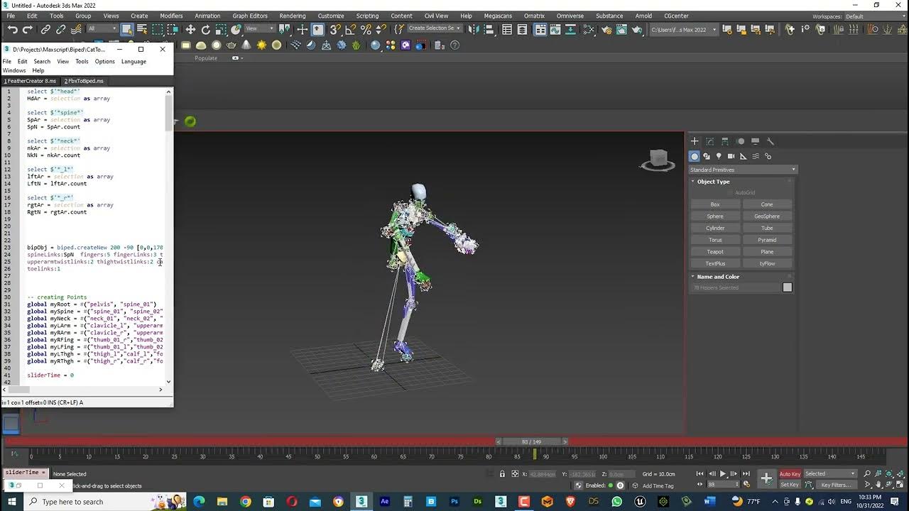 Maxscript for converting fbx to biped youtube