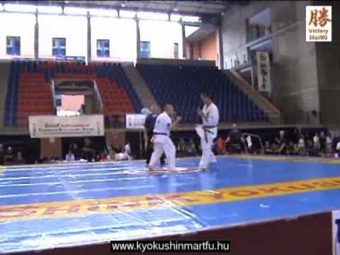 2010 Shinkyokushin EC Logrono: Gabor Buzas - Jimmie Collin, men 80kg