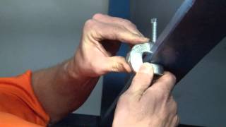 5/8-11 C Style Malleable Iron Beam Clamp for Heavy Vertical Loads: MCC-5811