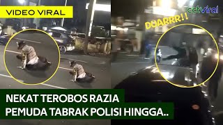 🔴DETIK-DETIK Maling Bermukenah Pura-Pura Gila Hingga Pemotor Nekat Tabrak Polisi!