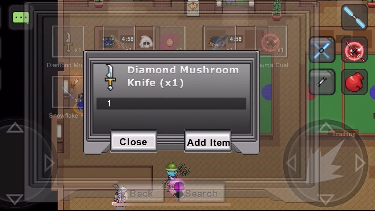 Graal Era Trading Diamond Mushroom Knife! Ultra Rare Trade