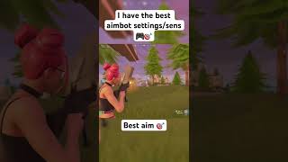 I have the best aimbot settings 🎮 #fortnite #gaming #fortniteclips