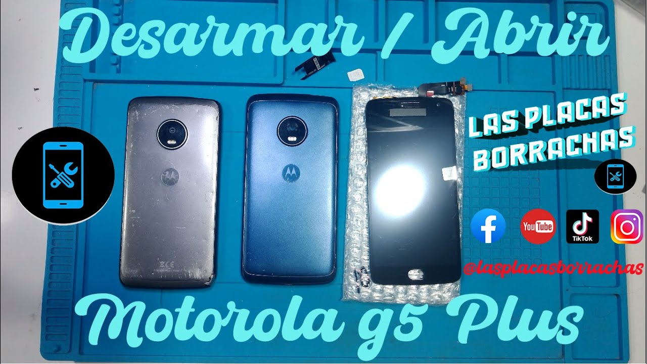 Desarmar / Abrir y Reemplazar Display Motorola G5 Plus XT1680 YouTube
