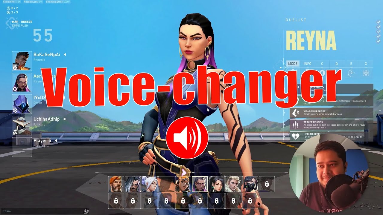 Using Voice changer in Valorant matches 😂😂 valorantindia valorant