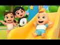 Playground Fun with Family | Colorful Slides &amp; Swings Nursery Rhyme | Newborn Baby Songs &amp; Music