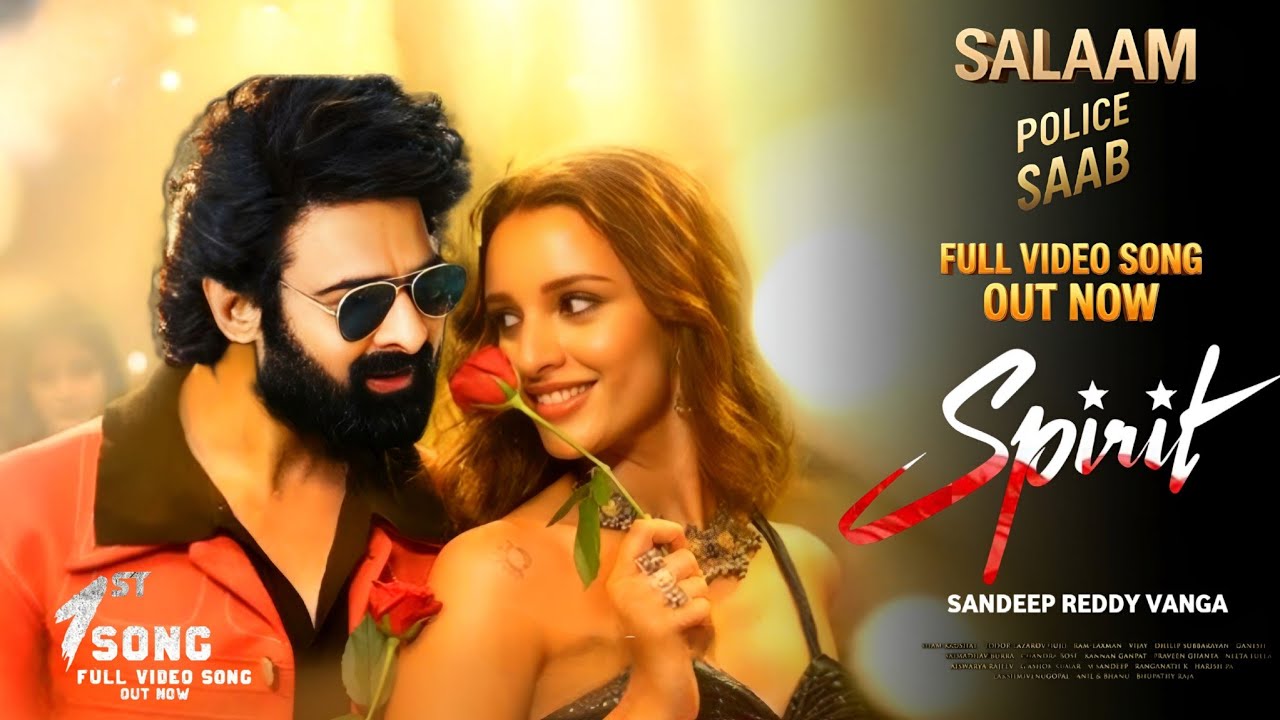 Salaam Police Saab Lyrical Video Song | Spirit Official Teaser | Prabhas | Sandeep Reddy Vanga