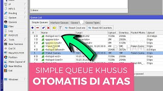 Otomatis Selalu Di Atas, Cara Urutkan Simple Queue Prioritas Pisah Trafik Game, WA, Dll