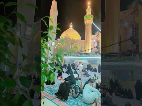 روضہ مبارک حضرت امام علی علیہ الس لام کے خوبصورت ترین مناظر پہلی ذلحج امام علی ع کے حرم مطہر میں