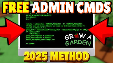 How to get ADMIN COMMANDS in GROW A GARDEN (NEW EASY METHOD ✅)