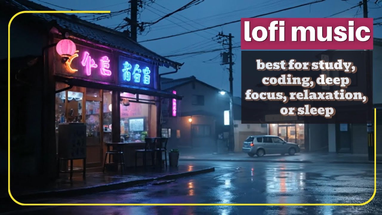 🏮The Cafe That Only Exists at Night ☕ Midnight Lofi Jazz Ambience