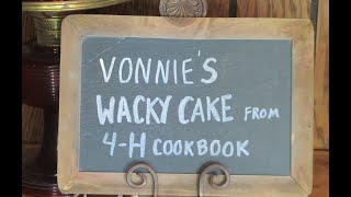 Vonnie's Wacky Cake