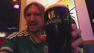 Drinking Im Green and Guinness On St. Patrick’s Day Kicia Kocia Kawiarnia, Warsaw Poland 17.03.2023