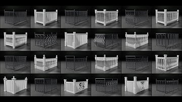 New RailClone Systems: Iron and Wooden Balustrades