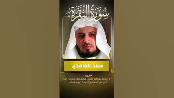 تلاوه  خاشعه بصوت الشيخ سعد  الغامدي #اكسبلورر #المصحف #راحة_نفسية