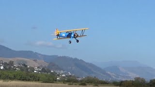 Vintage Vibes Boeing Stearman Returns To Sandflats With Ums 5-100 Radial Power