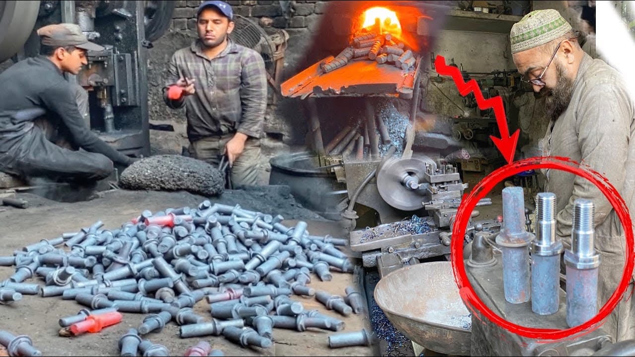 Fascinating Process of Making Stud Bolts and Nuts | Inside a Bolt ...
