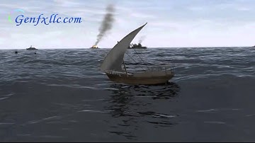OpenGL-4 Hardware Tessellation with CUDA based fft ocean waves