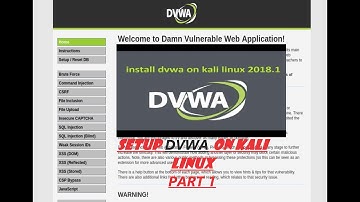 DVWA  SETUP ON KALI LINUX PART 1 (DAMN VULNERABLE WEB APP)  || TEST YOUR HACKING SKILLS  **2019**