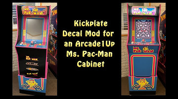 Kickplate Decal Mod for an Arcade1Up Ms. Pac-Man Cabinet