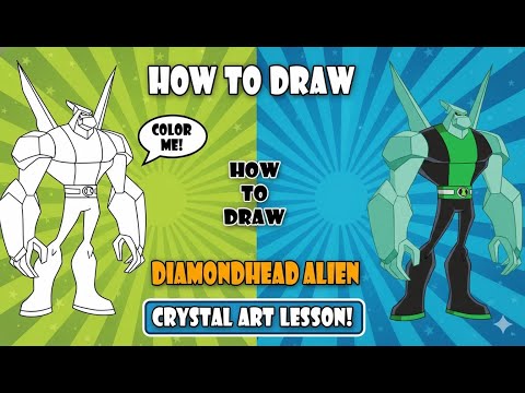 How To Draw Ben 10 Diamondhead Alien Drawing D4Drawing 