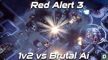 Red Alert 3 Skirmish Gameplay | Uprising Reborn Mod , 1v2 Vs Brutal Ai , 2021