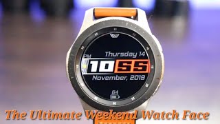 Top Galaxy Watch/Galaxy Watch Active 2 Ultimate Weekend Watch Face screenshot 5