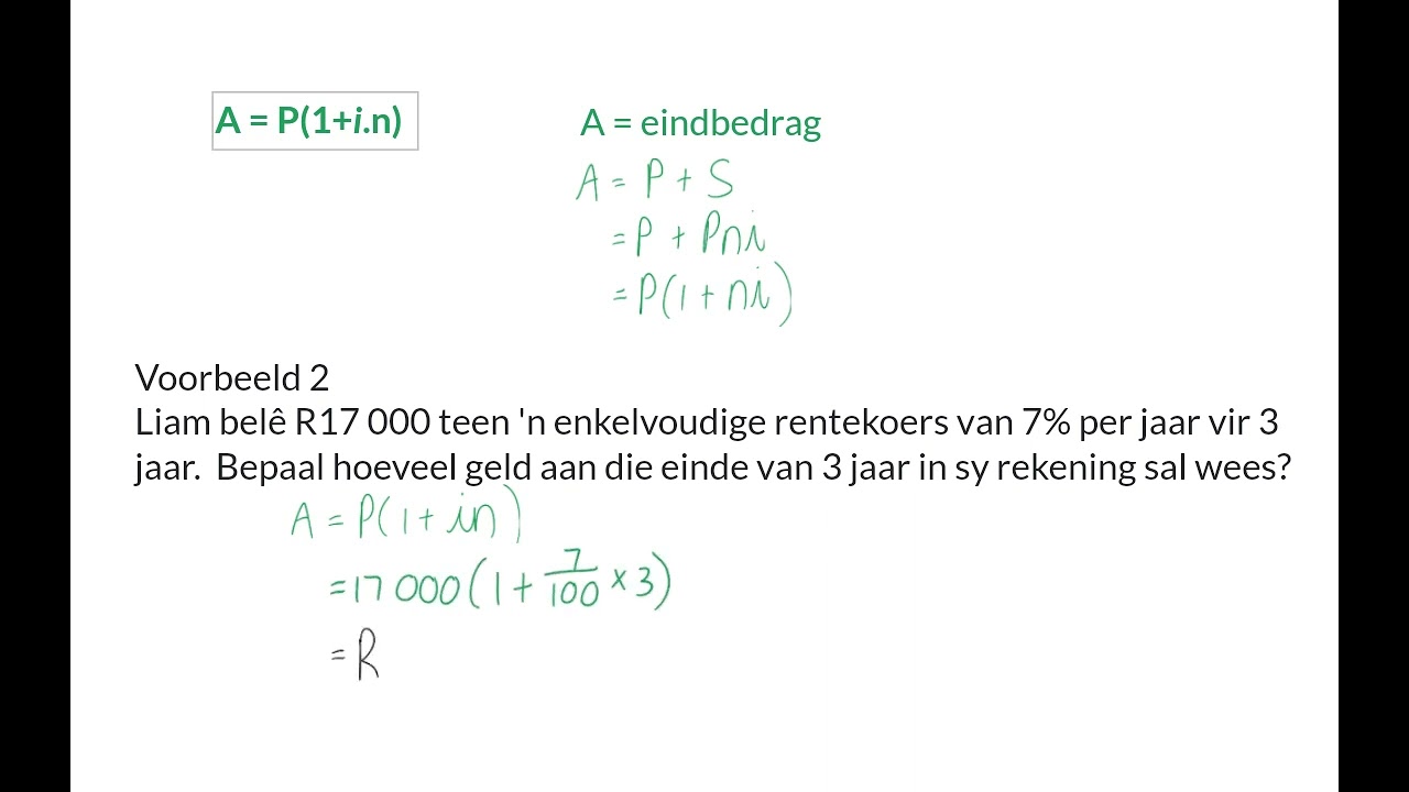 08 Enkelvoudige rente
