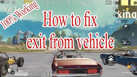 Tencent Gaming Buddy - How to fix exit from vehicle /car in PUBG MOBILE 0.12.0