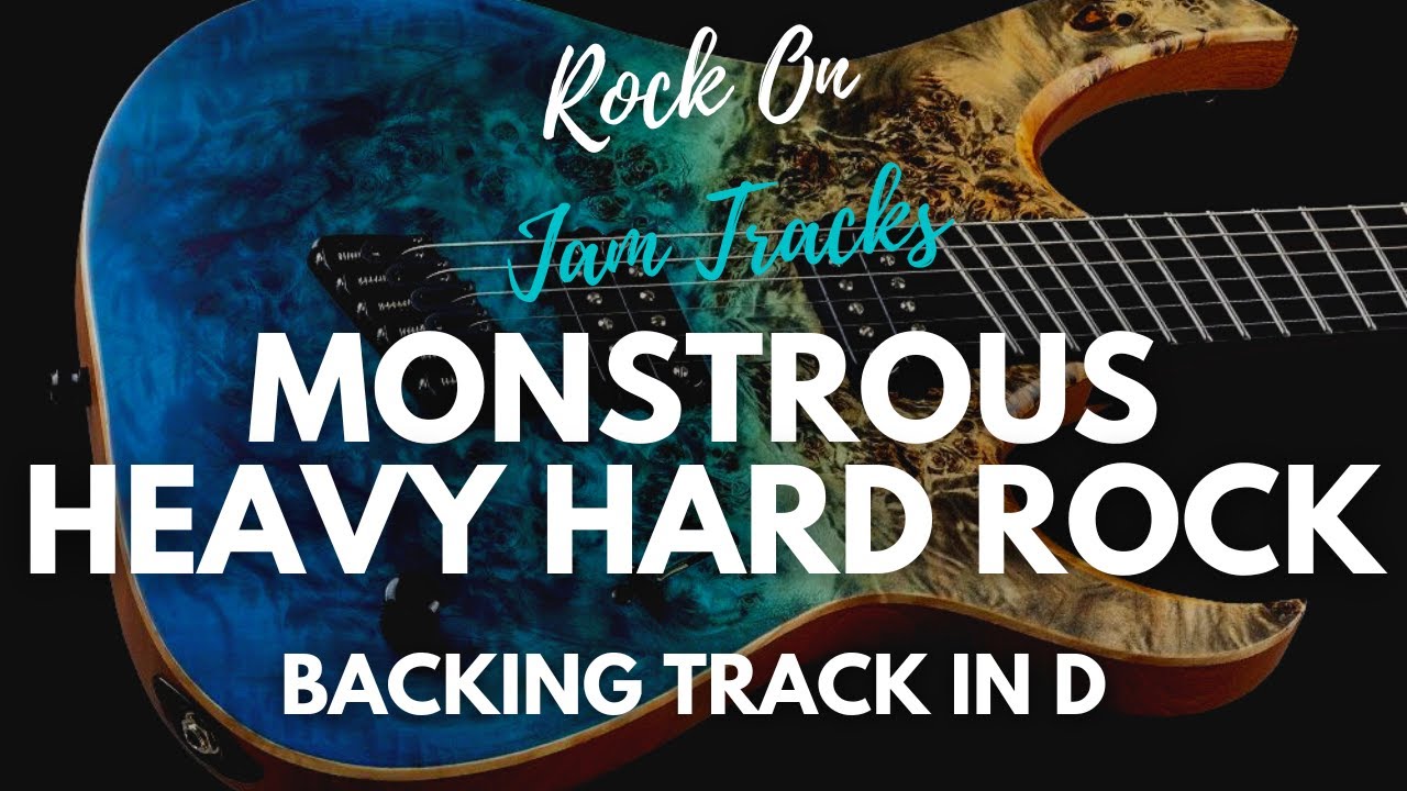 D Minor Monstrous Heavy Hard Rock Guitar Backing Track