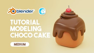 Modeling Chocolate Cake Blender Tutorial