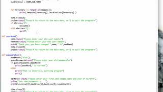 Python L10 selection, iteration, slicing, concatenation in a project